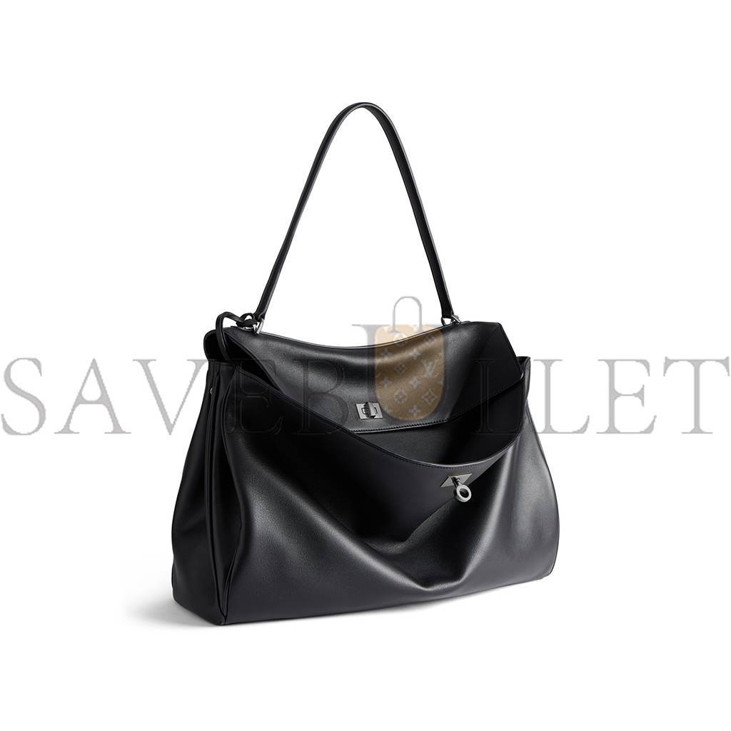BALENCIAGA WOMEN'S RODEO LARGE HANDBAG IN BLACK (40*30*13cm) BALENCIAGA WOMEN'S RODEO LARGE HANDBAG IN BLACK (40*30*13cm)